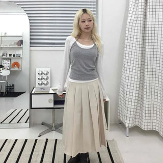 Slim Fit SpringAutumn Long Sleeve T-shirt Set