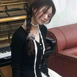 Plain Cotton Cardigan for Date Look