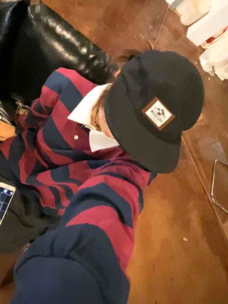 Simple Trendy Cotton Striped Oversized Long Sleeve T-shirt