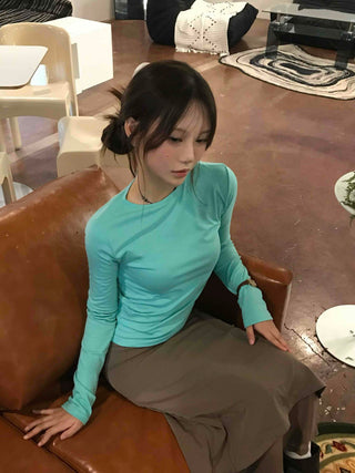 Clean Chiffon Layered Long Skirt