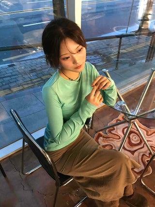 Clean Chiffon Layered Long Skirt