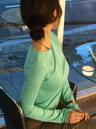 Natural Slim Fit SpringAutumn Long Sleeve T-shirt