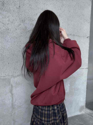 Street Style American Flag Basic Zip-Up Hoodie