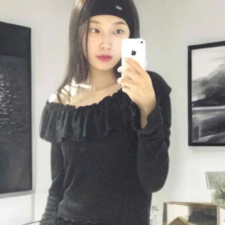 Lovely Wavy Frill Long Sleeve T-shirt