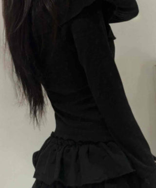 Lovely Wavy Frill Long Sleeve T-shirt