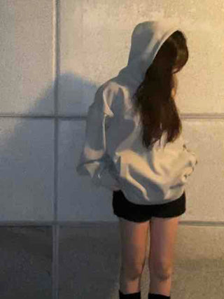Statue Lettering Loose Fit Hoodie