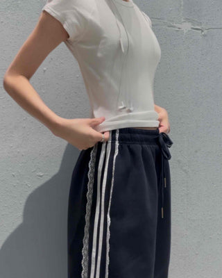 Basic Elastic Lace Training Bottoms