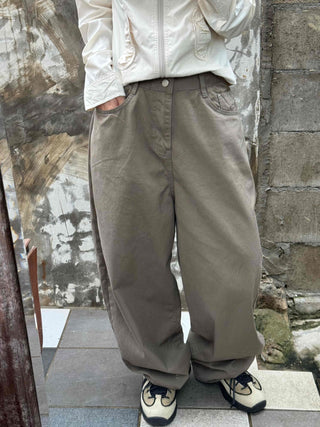 Minimalist Pants Balloon Fit Wide Long Pants