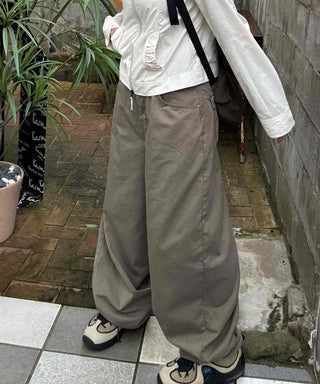 Minimalist Pants Balloon Fit Wide Long Pants