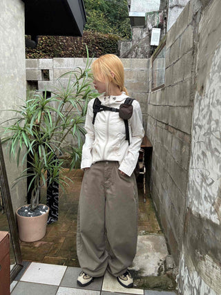 Minimalist Pants Balloon Fit Wide Long Pants