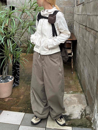 Minimalist Pants Balloon Fit Wide Long Pants