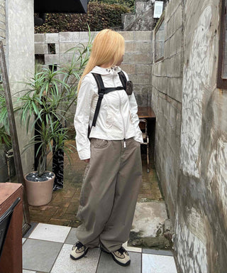 Minimalist Pants Balloon Fit Wide Long Pants