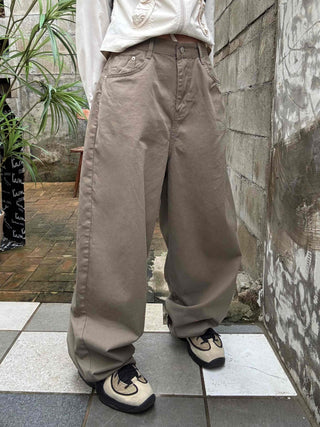Minimalist Pants Balloon Fit Wide Long Pants