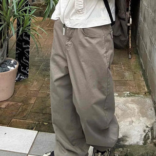 Minimalist Pants Balloon Fit Wide Long Pants