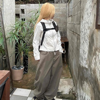 Minimalist Pants Balloon Fit Wide Long Pants