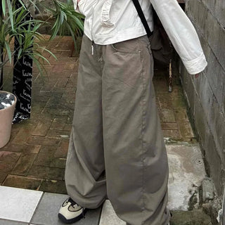 Minimalist Pants Balloon Fit Wide Long Pants