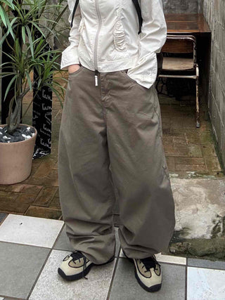 Minimalist Pants Balloon Fit Wide Long Pants