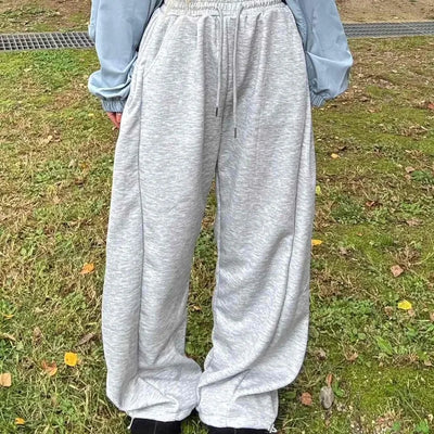 Street Style American Flag Patch Training Long Pants
