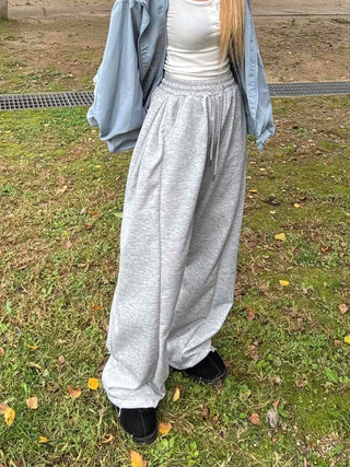 Street Style American Flag Patch Training Long Pants