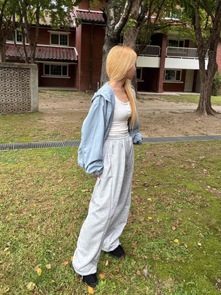 Street Style American Flag Patch Training Long Pants