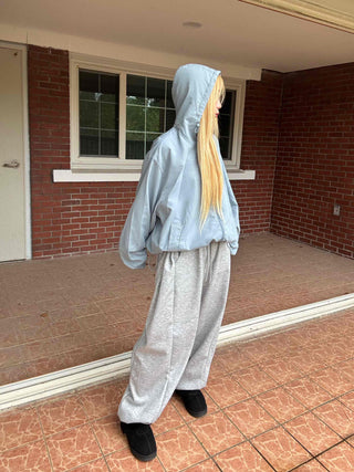 Street Style American Flag Patch Training Long Pants