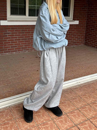Street Style American Flag Patch Training Long Pants