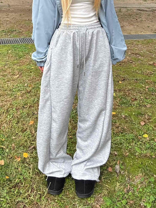 Street Style American Flag Patch Training Long Pants