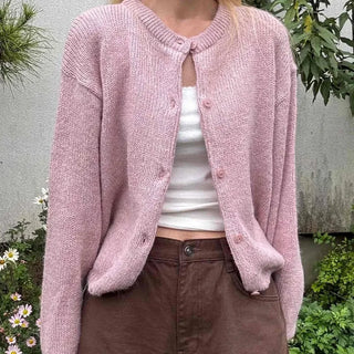 Pure Overfit WoolWool Plain Cardigan