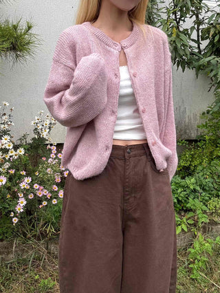 Pure Overfit WoolWool Plain Cardigan