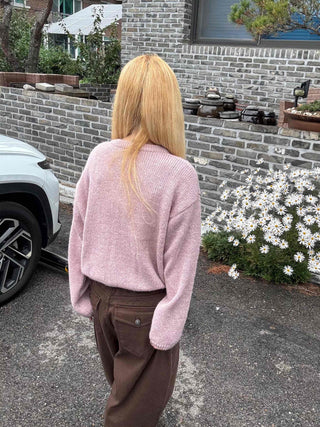Pure Overfit WoolWool Plain Cardigan
