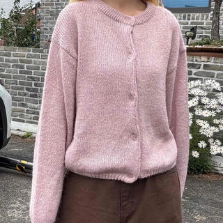 Pure Overfit WoolWool Plain Cardigan