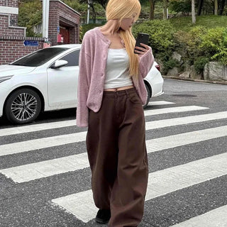 Pure Overfit WoolWool Plain Cardigan
