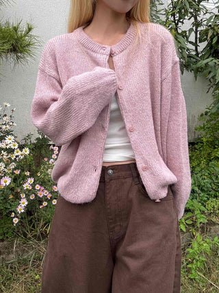 Pure Overfit WoolWool Plain Cardigan