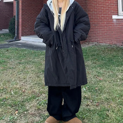 Liam Warm Cloud Long Field Padded Jumper Daily Look Oversized Loose Fit Avant-garde Fit Outerwear