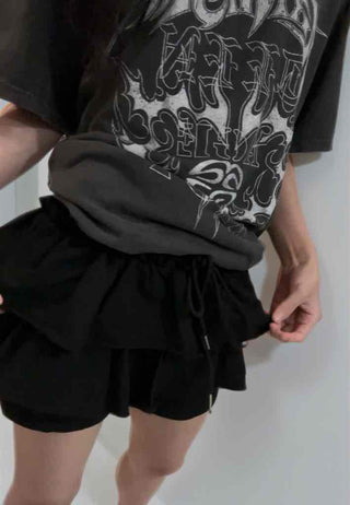 Urban Terry Skirt Cotton Plain Mini Skirt