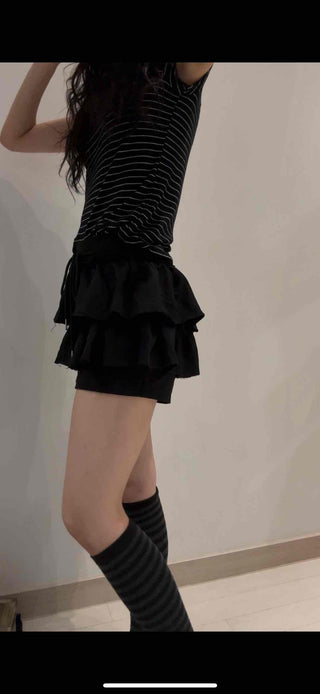 Urban Terry Skirt Cotton Plain Mini Skirt