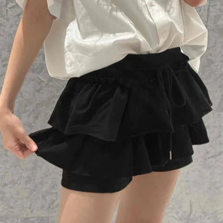 Urban Terry Skirt Cotton Plain Mini Skirt