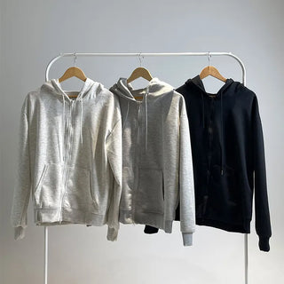 Tyler Two-way Daily Zip-up Hoodie Couple Item Oversized Basic Essential Tracksuit