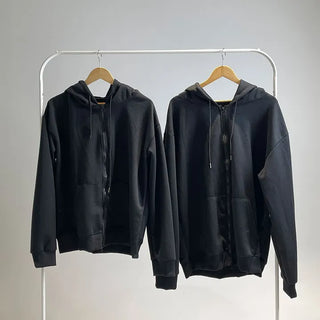 Tyler Two-way Daily Zip-up Hoodie Couple Item Oversized Basic Essential Tracksuit