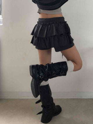 Unique French Terry Mini Skirt