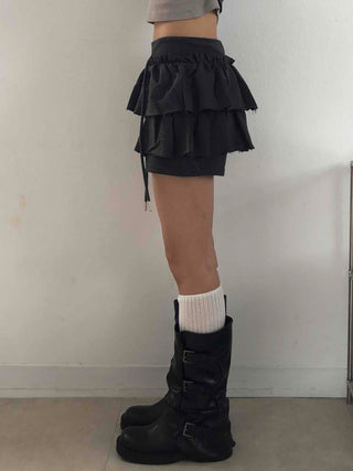 Unique French Terry Mini Skirt