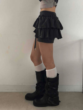 Unique French Terry Mini Skirt