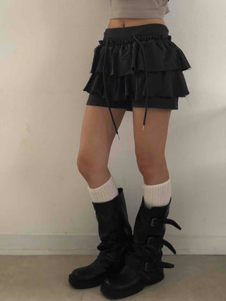 Unique French Terry Mini Skirt
