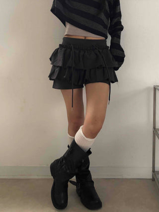 Unique French Terry Mini Skirt