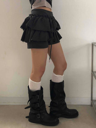 Unique French Terry Mini Skirt