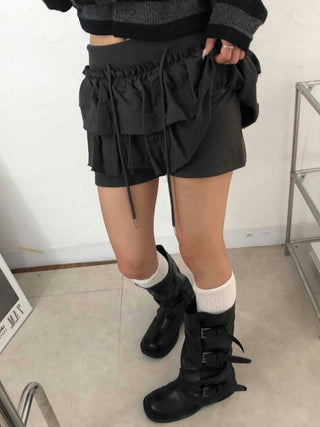 Unique French Terry Mini Skirt