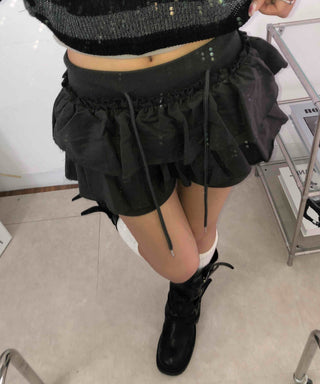 Unique French Terry Mini Skirt
