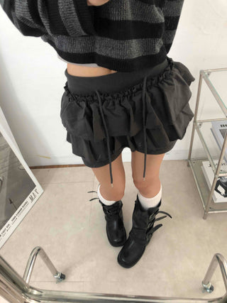 Unique French Terry Mini Skirt