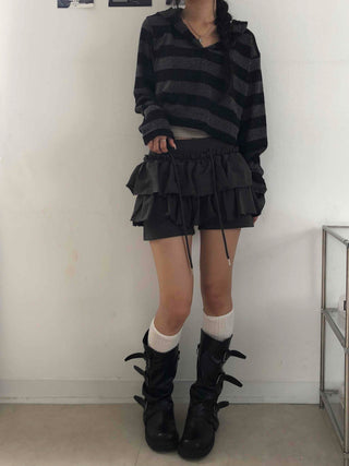 Unique French Terry Mini Skirt