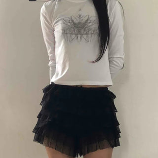 Unique Skull Print Long Sleeve T-shirt